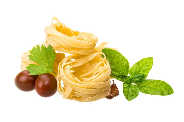 Raw tagliatelle — Stock Photo, Image