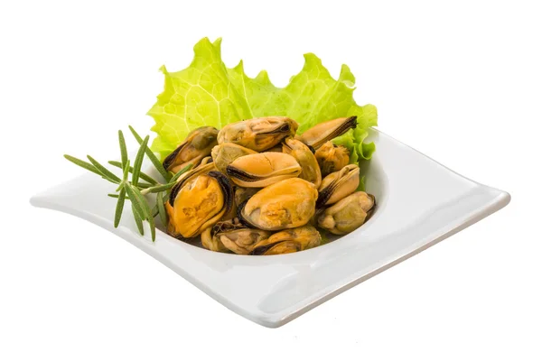 Marinated mussels — Stock Photo, Image