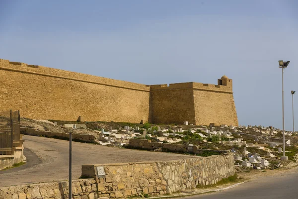 Ruine de la vieille forteresse à Mahdia Tunis — Photo