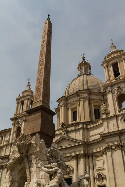 Święty agnese w agone w piazza navona, Rzym, Włochy — Zdjęcie stockowe