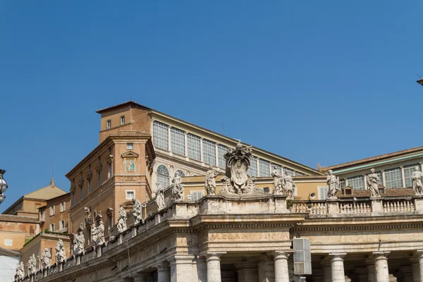 大厦在梵蒂冈教廷内，意大利罗马 — 图库照片
