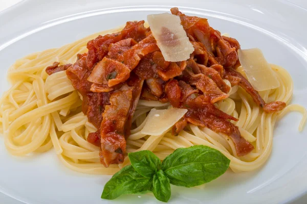 Pasta a la carbonara — Foto de Stock