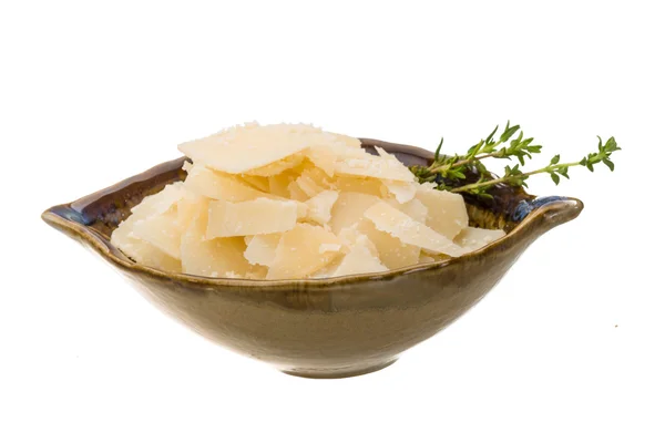 Parmigiano bianco isolato — Foto Stock