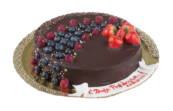 Chocolate mousse cake — Stock Photo, Image