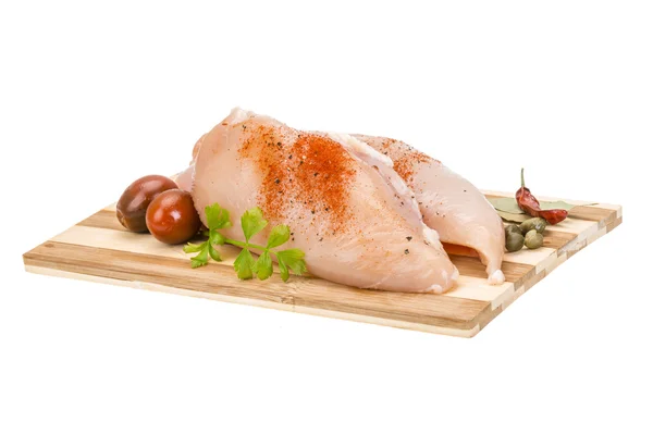 Filet z kurczaka surowego — Zdjęcie stockowe