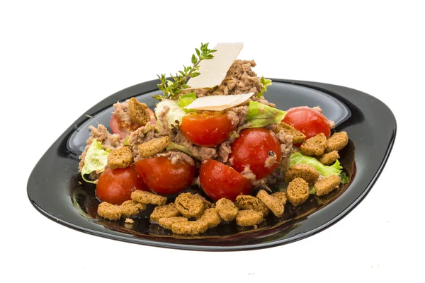 Salad with tuna and tomato — Stock Photo, Image