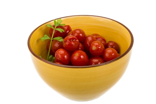 Tomate cereja marinado — Fotografia de Stock