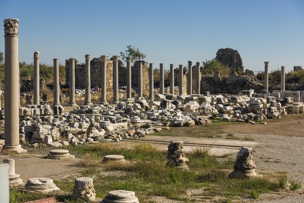 Ruinerna i side — Stockfoto