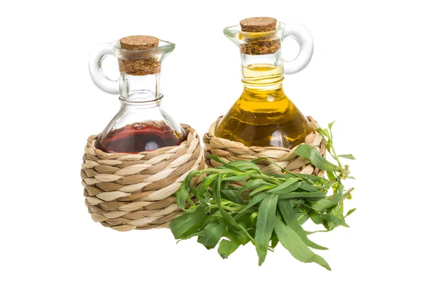 Vinegar and oil — Stock Photo, Image