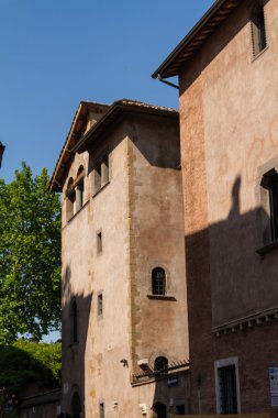 Roma, İtalya. eski şehrin tipik mimari detaylar