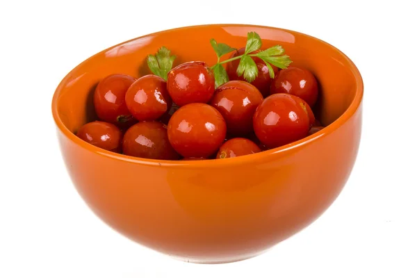 Marinierte Kirschtomaten — Stockfoto