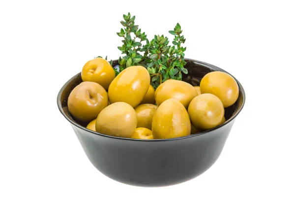 Green gigant olives — Stock Photo, Image