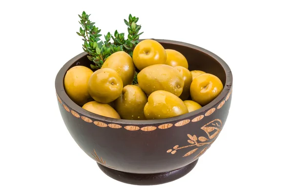 Green gigant olives — Stock Photo, Image