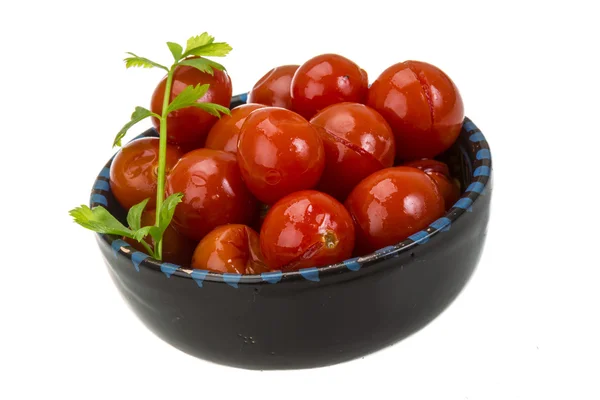 Tomate cereja marinado — Fotografia de Stock