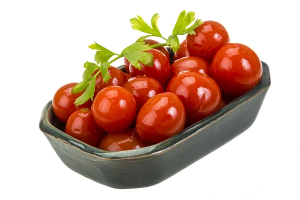 Tomate cereja marinado — Fotografia de Stock