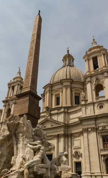 Santa Inés en Agone en Piazza Navona, Roma, Italia — Foto de Stock