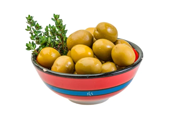 Green gigant olives — Stock Photo, Image