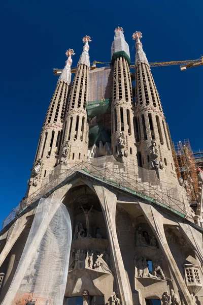 BARCELONA SPAGNA - 28 OTTOBRE: La Sagrada Familia - l'impressione — Foto Stock