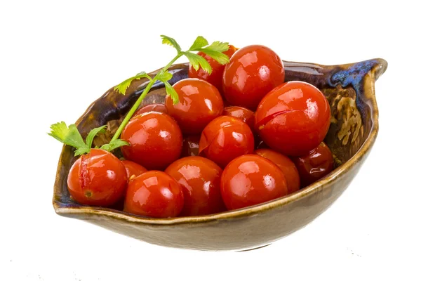 Tomate cereja marinado — Fotografia de Stock