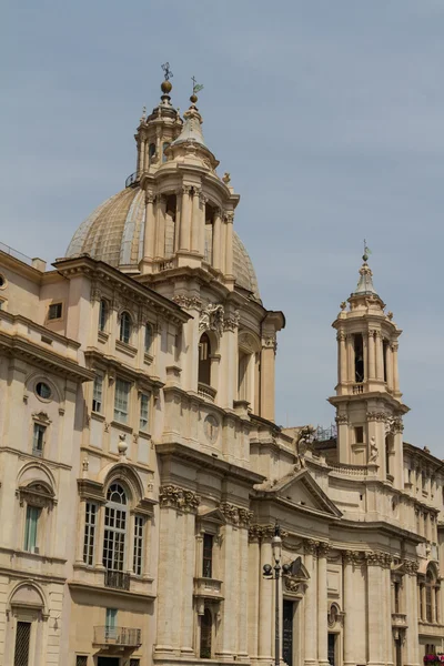 Svatý agnese v Janku v piazza navona, Řím, Itálie — Stock fotografie