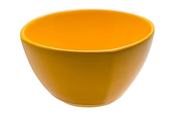 Yellow empty bowl — Stock Photo, Image