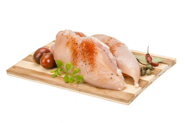 Raw chicken fillet — Stock Photo, Image