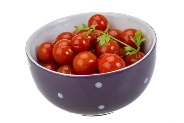 Marinierte Kirschtomaten — Stockfoto