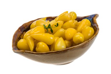 marine edilmiş sarı biber