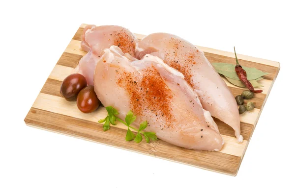 Filete de pollo crudo —  Fotos de Stock