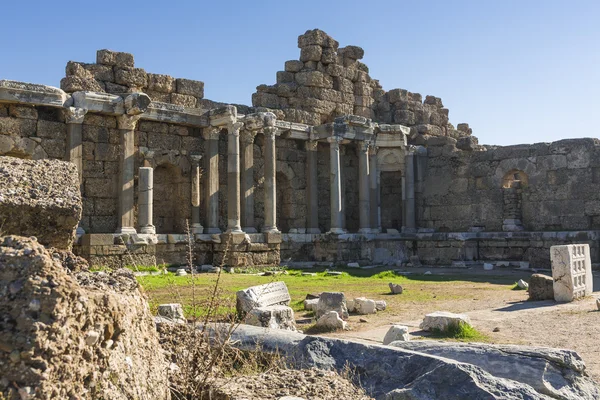 Ruinas en Side — Foto de Stock