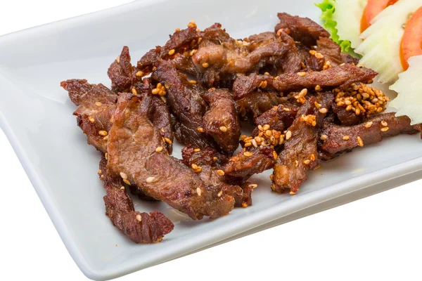 Carne di maiale fritto stile tailandese — Foto Stock