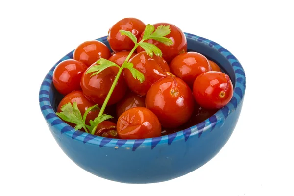 Tomate cereja marinado — Fotografia de Stock