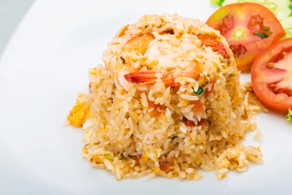 Nasi goreng dengan udang — Stok Foto