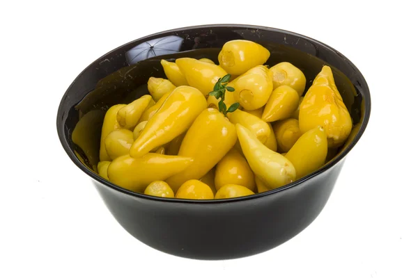 Marinovaný žlutá paprika — Stock fotografie