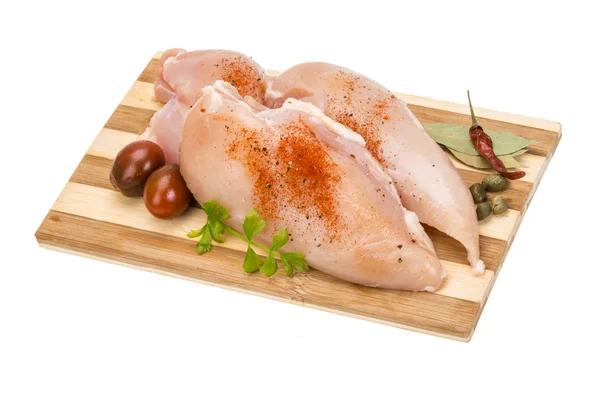 Raw chicken fillet — Stock Photo, Image