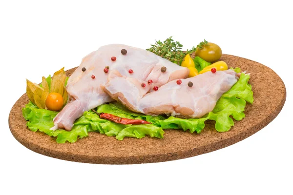 Raw rabbit meat — Stock Photo, Image