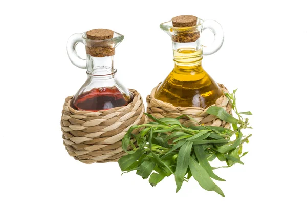 Vinegar and oil — Stock Photo, Image