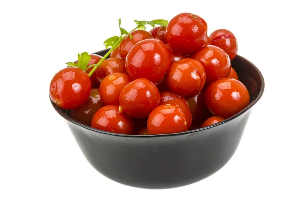 Marinierte Kirschtomaten — Stockfoto