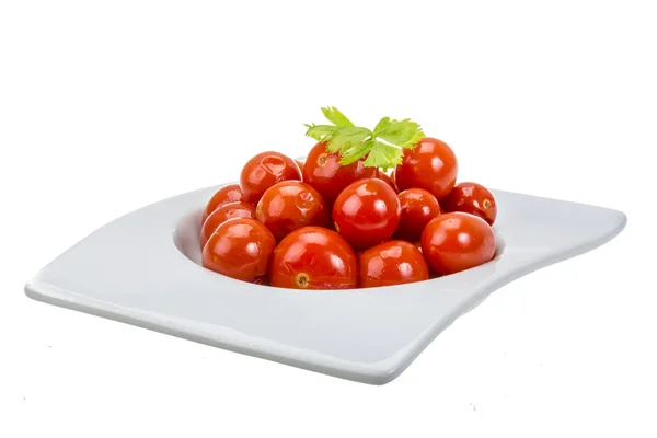 Мариновані помідори Черрі — стокове фото
