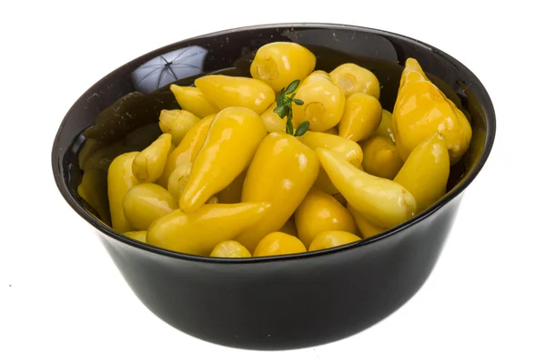 Marinovaný žlutá paprika — Stock fotografie
