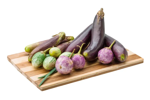 Aziatische aubergine assortie — Stockfoto