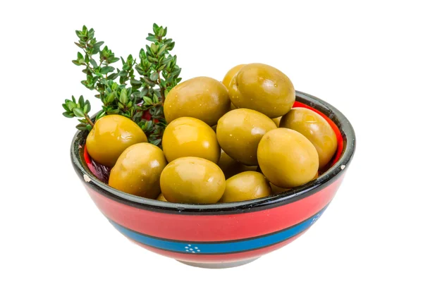 Green gigant olives — Stock Photo, Image