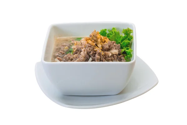 Thai soppa med köttfärs — Stockfoto