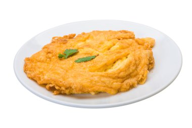 Yengeç etli omlet