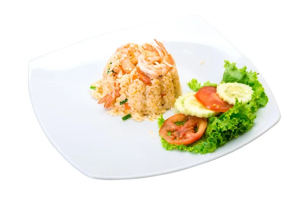 Nasi goreng dengan udang — Stok Foto