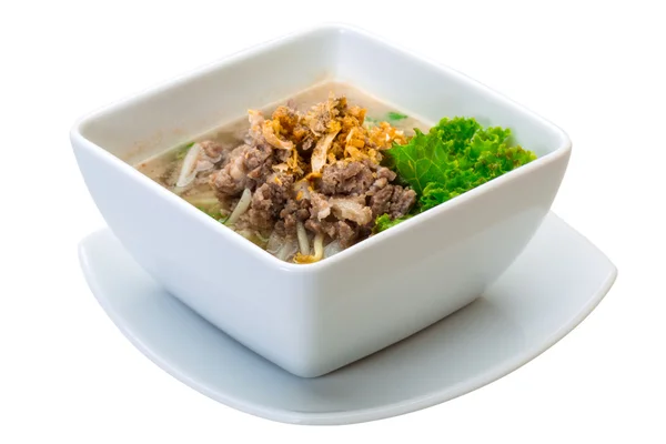 Tajska zupa z mięsem mielonym — Zdjęcie stockowe