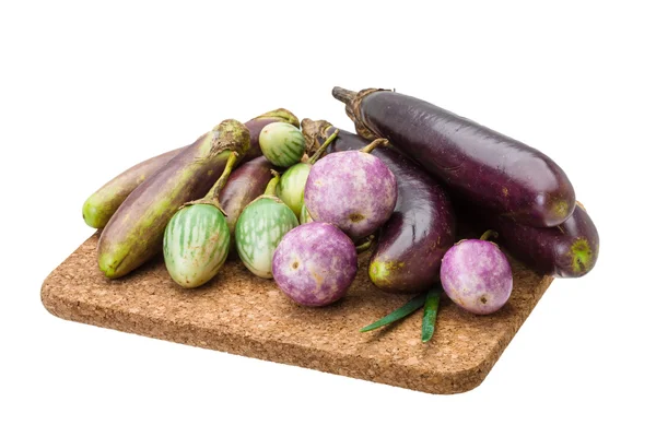 Aziatische aubergine assortie — Stockfoto