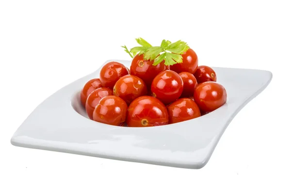 Tomate cereja marinado — Fotografia de Stock