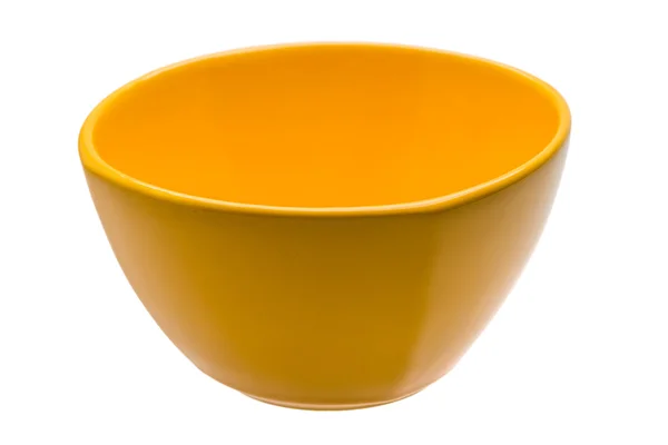 Yellow empty bowl — Stock Photo, Image