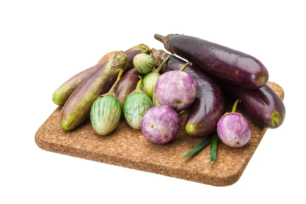 Aziatische aubergine assortie — Stockfoto